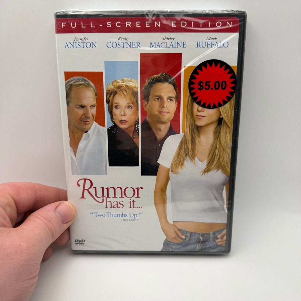 Rumor Has It DVD Jennifer Aniston Kevin Costner Full Screen Edition New Sealed